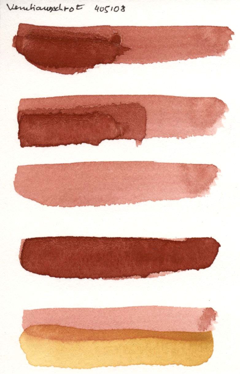 Kremer akvarel - benátská červená (plast, 3 x 1,8 x 1 cm)